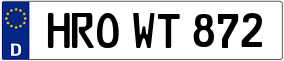 Truck License Plate